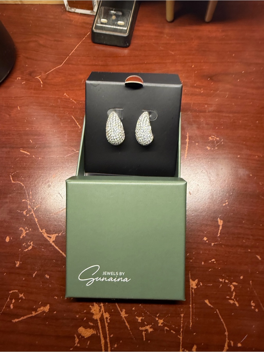 Jewels by Sunaina Narnia Stud Earrings in Silver - New with Box
